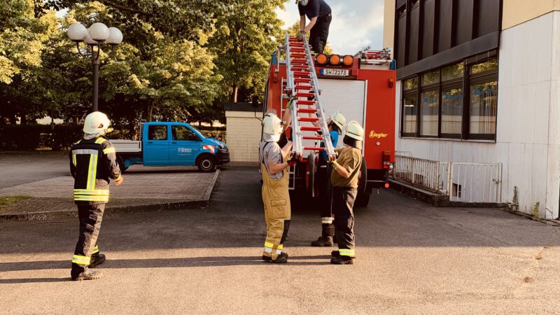 Übungsdienst – Tragbare Leitern